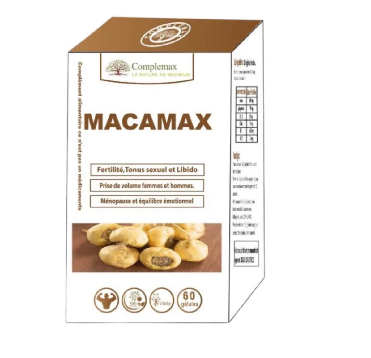 COMPLEMAX MACAMAX COMPLEXE 60 GELULES
