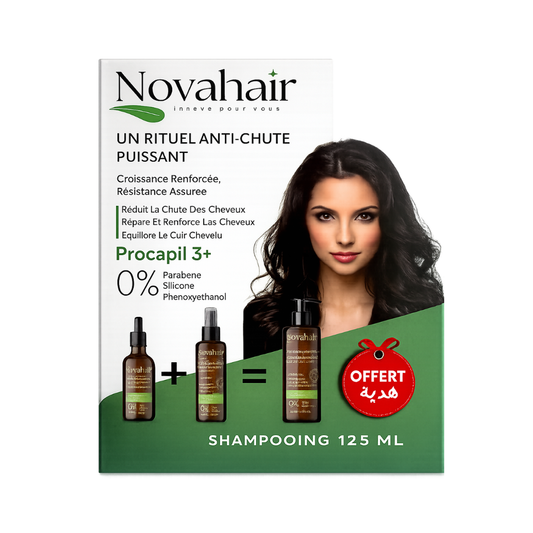 NOVAHair Pack Anti-Chute- Huile + Lotion = Shampoing OFFERT