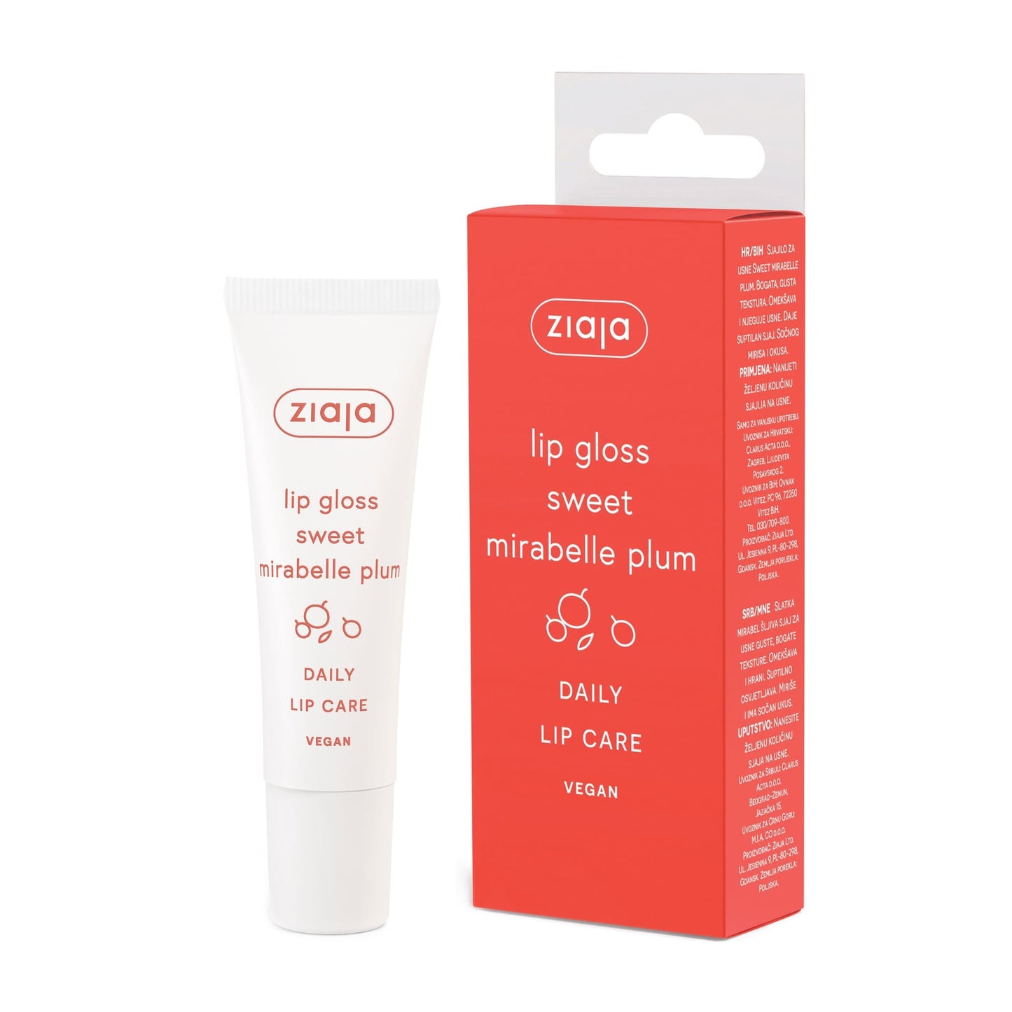 Ziaja Sweet Mirabelle Plum Lip Gloss 12ml