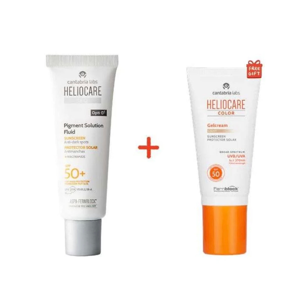 CANTABRIA OFFRE HELIOCARE 360 PIGMENT SOLUTION FLUID SPF 50 + HELIOCARE COLOR GELCREAM TEINTE LIGHT OFFERT
