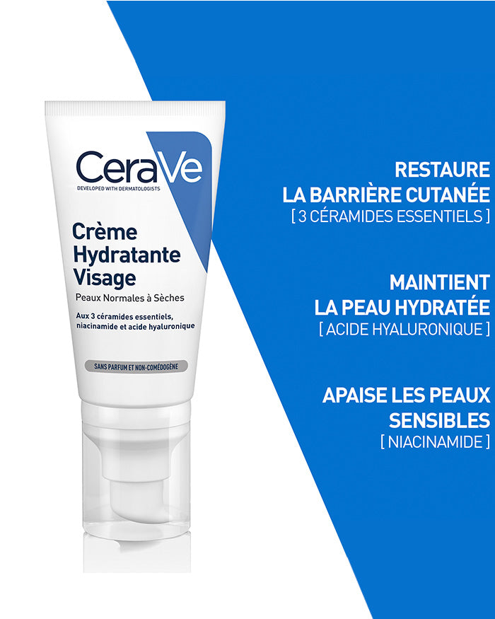 Cerave crème hydratante visage pm– 52 ml