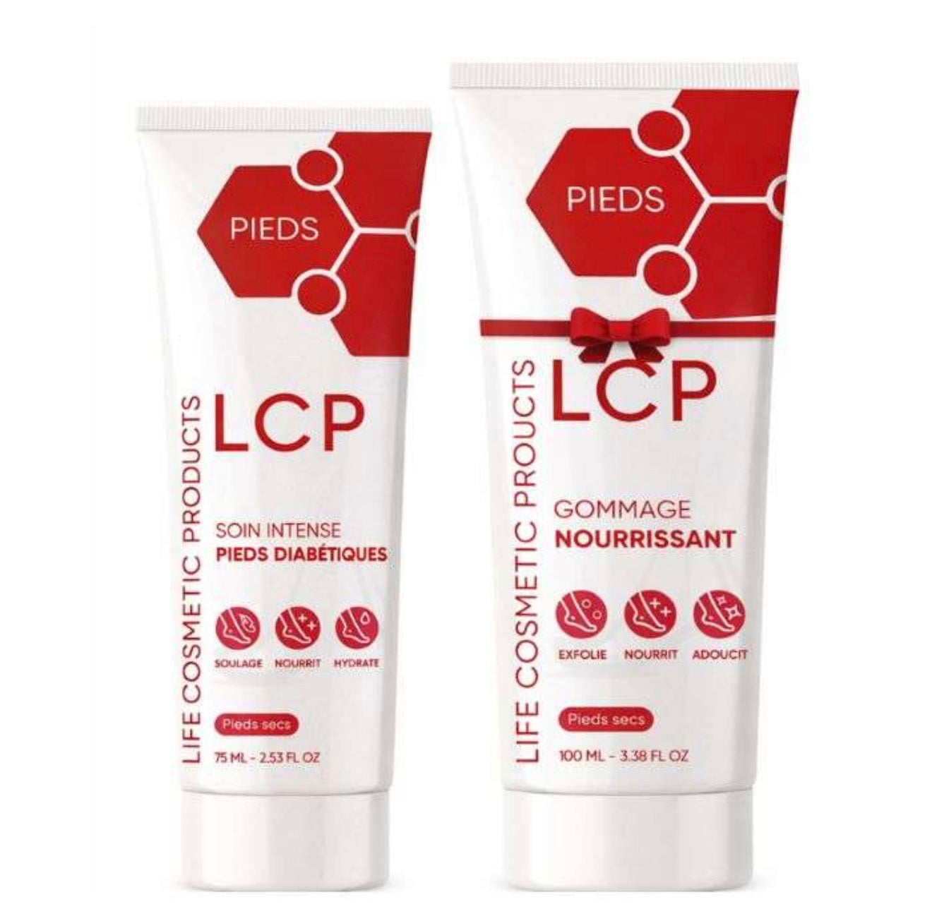 LCP PACK PIEDS DIABETIQUES SOIN INTENSE 75ML + GOMMAGE NOURISSANT 100ML OFFERT