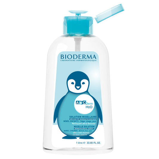 BIODERMA ABCDERM H2O SOLUTION MICELLAIRE NETTOYANT ULTRA DOUCEUR 1L