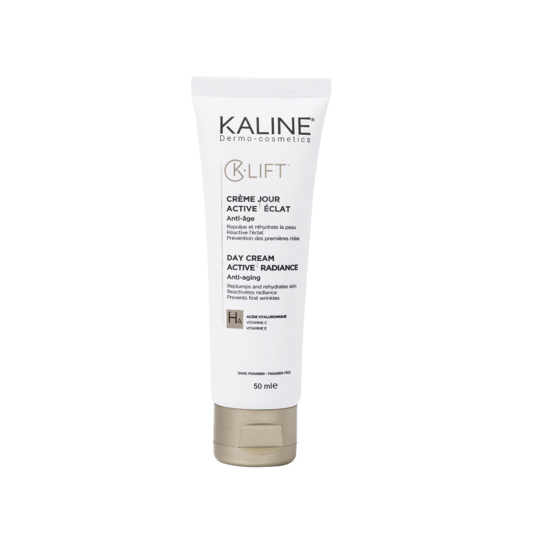 K-LIFT Crème de Jour Active Éclat 50 ml – Soin hydratant et repulpant + Miroir offert
