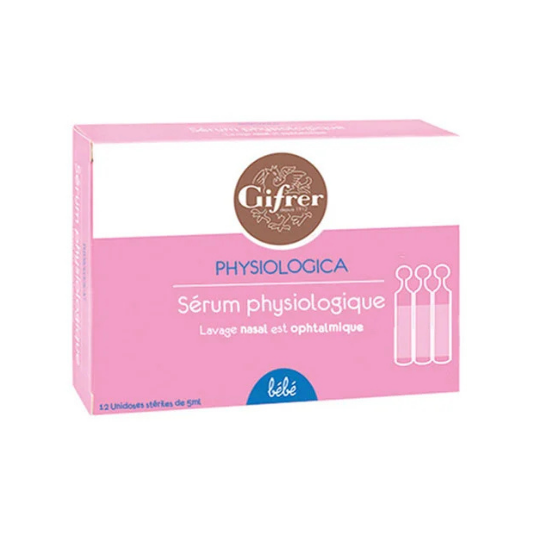 GIFRER SÉRUM PHYSIOLOGIQUE 12 unidoses x 5 ml