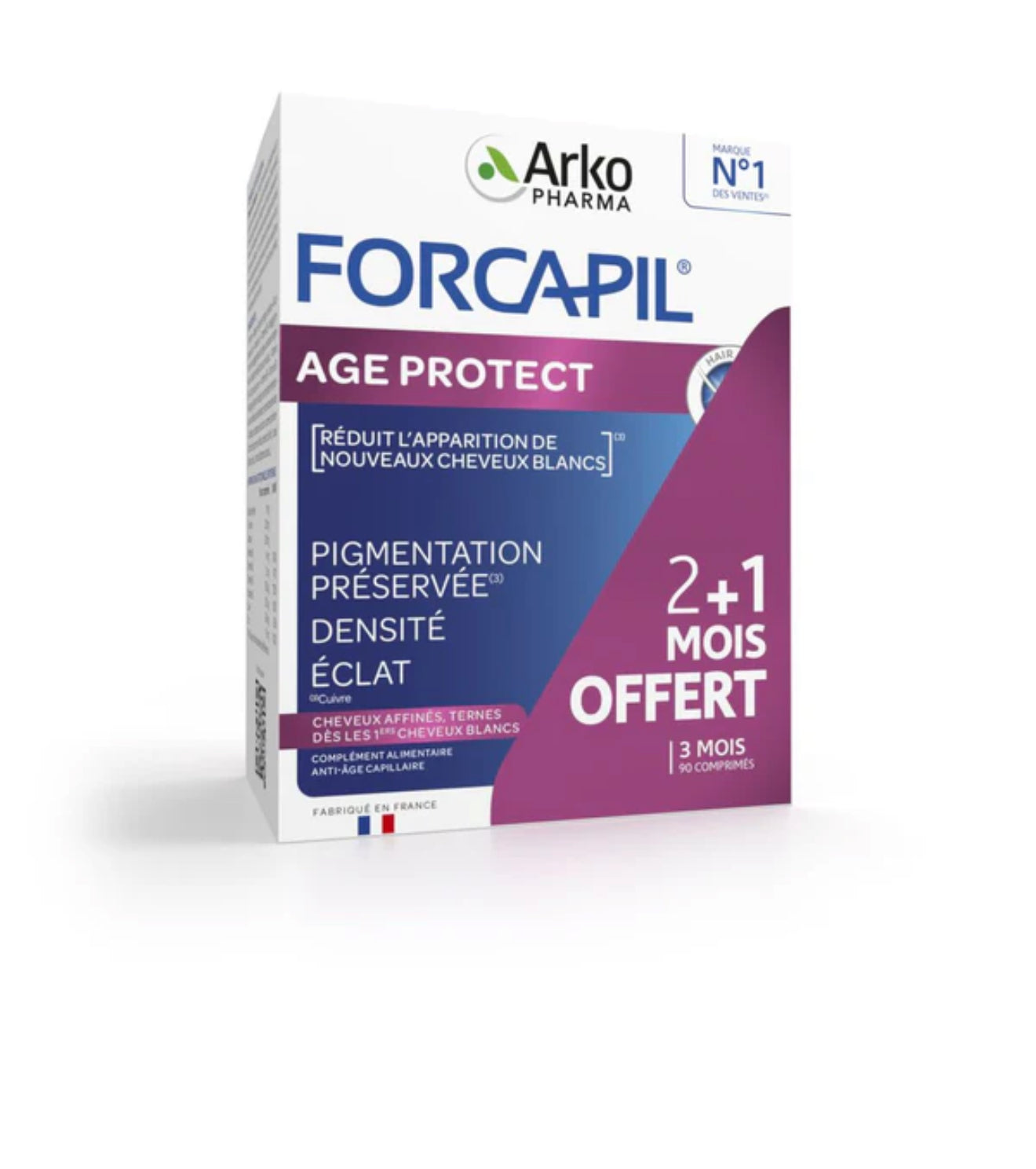 Forcapil Age Protect 2 mois + 1 mois offert | 90 comprimés