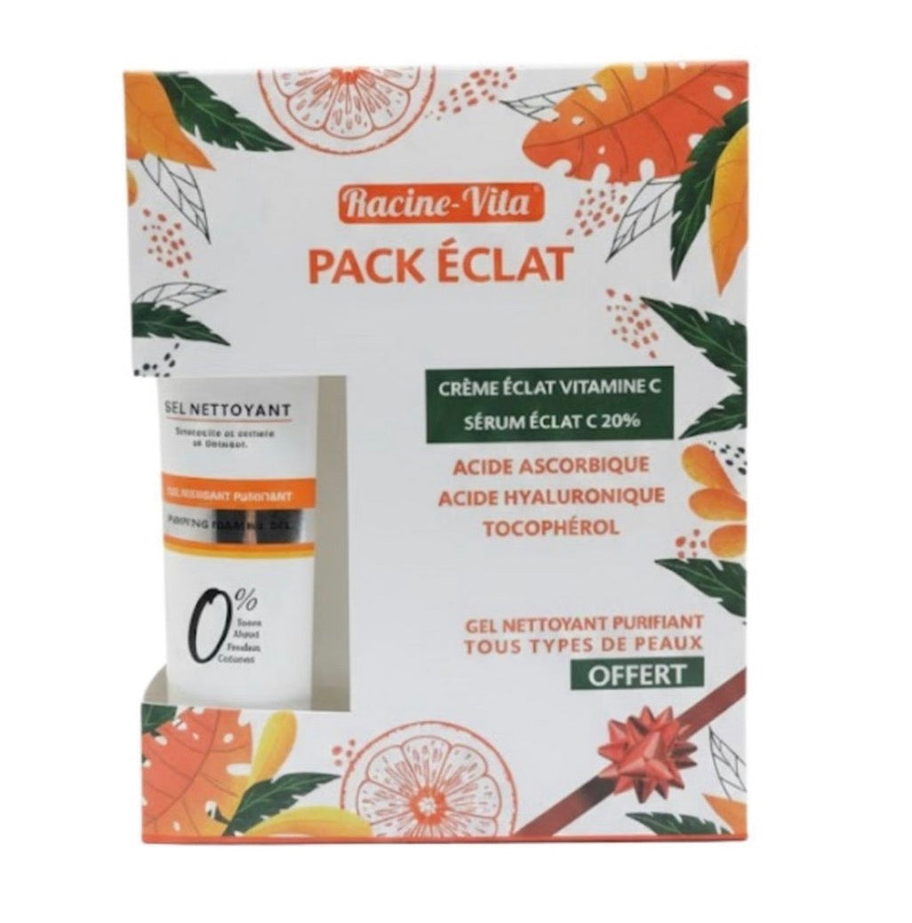 Racine Vita Pack Eclat Serum Vitamine C+ Creme Eclat Vitamine C+ Gel Nettoyant