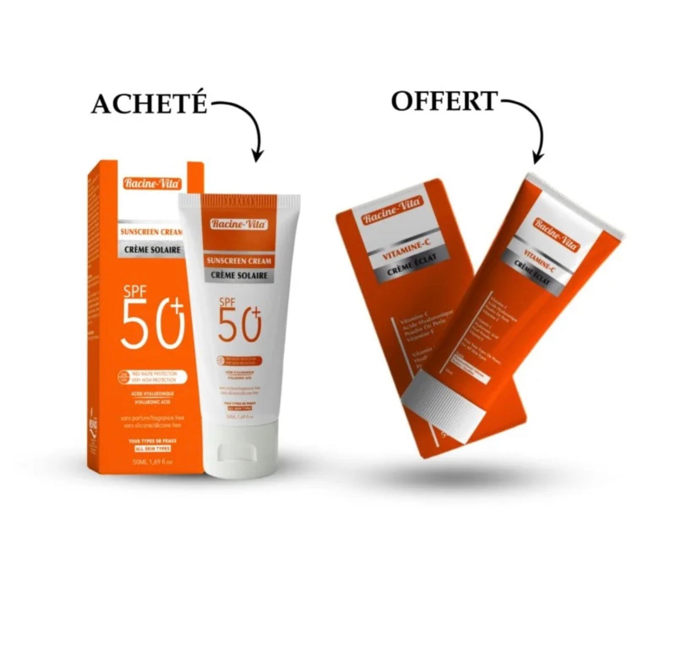 Racine Vita Duo Pack Eclat – Ecran Invisible 50ml+ Creme Eclat Vit C