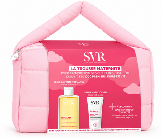 SVR LA TROUSSE MATERNITE HUILLE LAVANTE TOPYALISE 400ML + CREME HPPI CICAVIT+ 40ML + BAUME PROTECT+ TOPYALISE 10ML