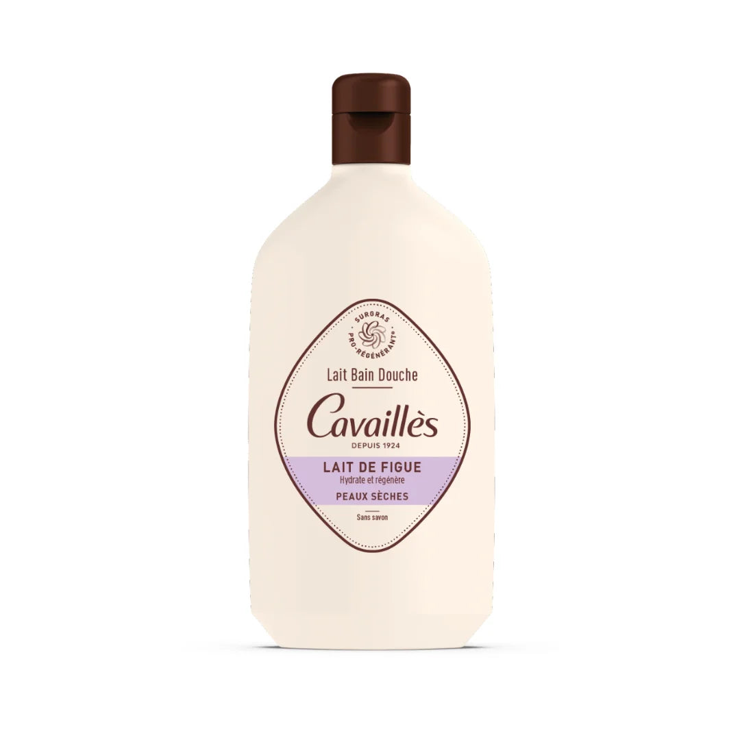 CAVAILLES Lait Bain & Douche Hydratant Figue 400ml – Peaux Sèches & Sensibles