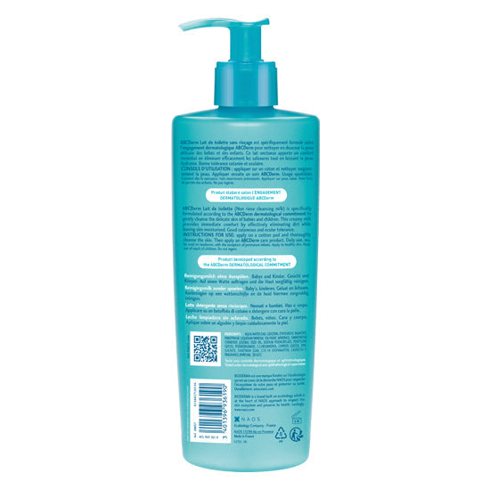 BIODERMA ABCDERM LAIT DE TOILETTE SANS RINÇAGE 500 ML
