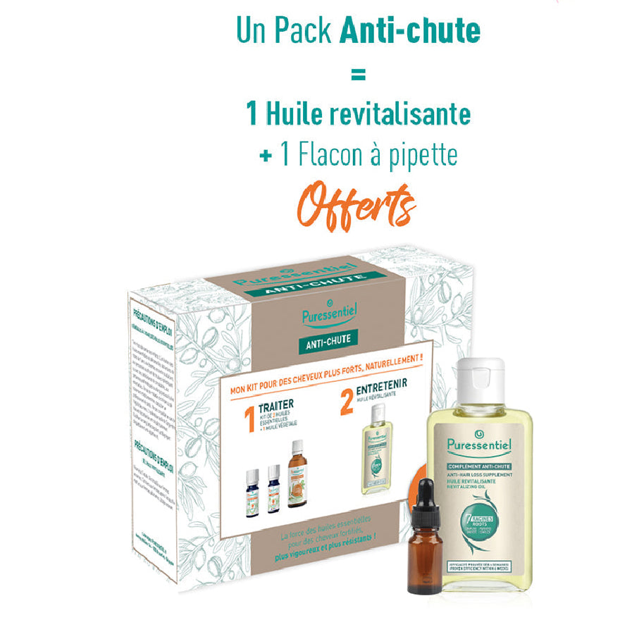 PURESSENTIEL ANTI-CHUTE PACK HE LEM+GING+HV ARGAN+HUILEREVITALISANTE