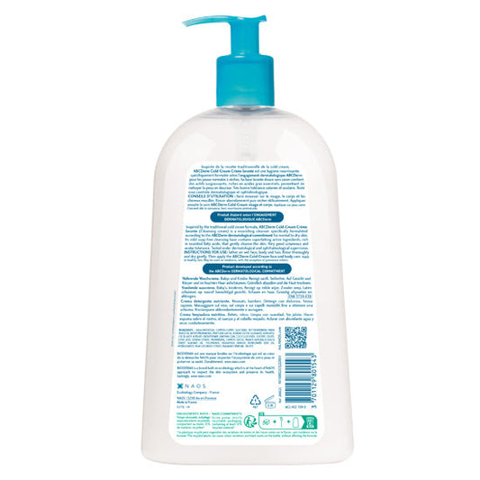 BIODERMA ABCDERM COLD CREAM CREME LAVANTE NOURRISSANTE 1L