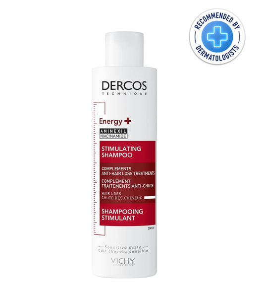 VICHY DERCOS SHAMPOOING ENERGISANT+ ANTI-CHUTE 200 ML = FORMAT VOYAGE 50 ML OFFERT