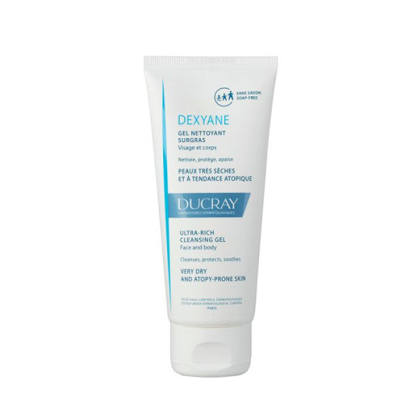 DUCRAY-Dexyane Gel Nettoyant Surgras Visage Et Corps 100ml