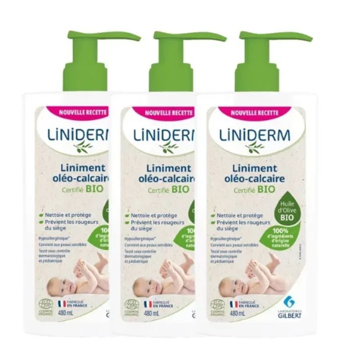 GILBERT LINIDERM LINIMENT OLEO CALCAIRE PACK DE 3 *480ML
