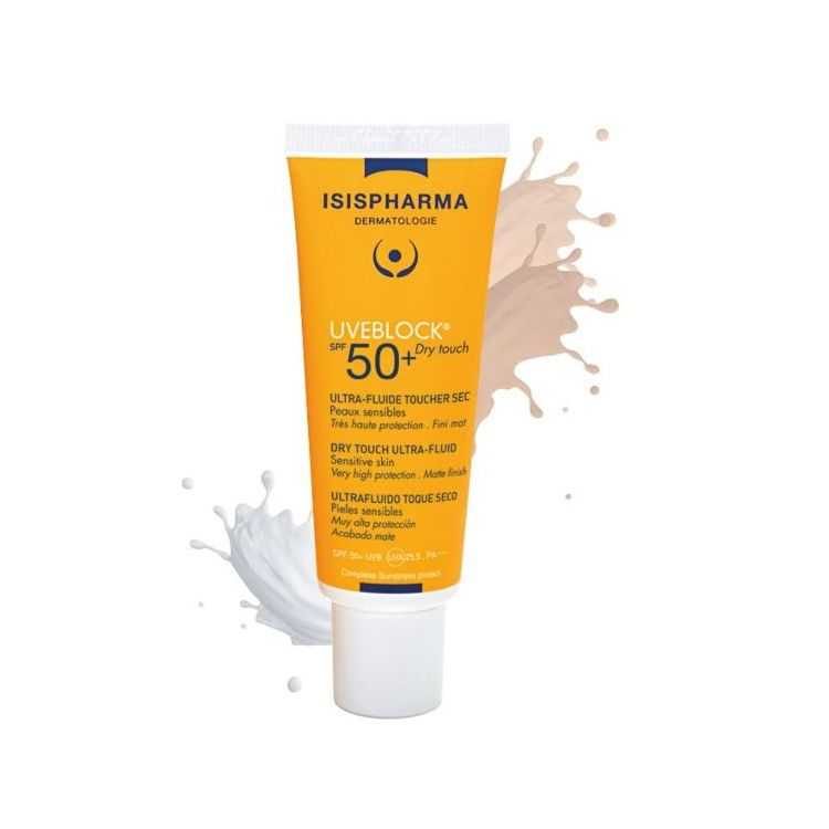 ISISPHARMA Uveblock 50 Dry Touch Teinte Claire 40 Ml