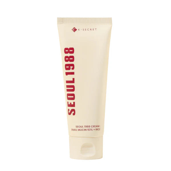 K-SECRET SEOUL 1988 CREAM SNAIL MUCIN 93% + RICE 100ML