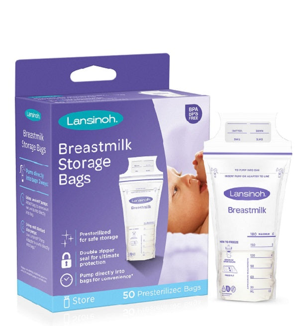 LANSINOH SACHETS DE CONSERVATION 50 UNITES