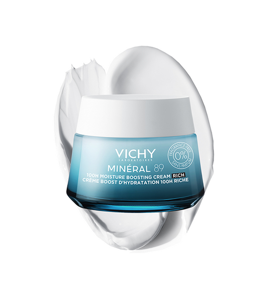 VICHY MINÉRAL 89 CRÈME RICHE BOOST D’HYDRATATION 100H SANS PARFUM