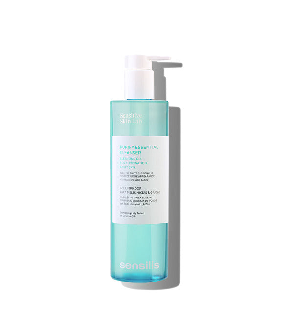 Sensilis Purify Essential Cleanser 400ml – Gel Nettoyant Purifiant & Équilibrant Peaux Mixtes à Grasses