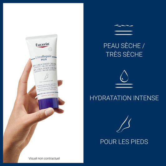Eucerin urearepair plus crème pieds 10% d’urée 100ml