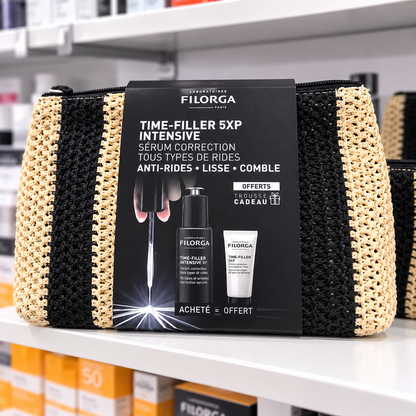 FILORGA OFFRE TIME FILLER INTENSIVE 5XP SERUM 30ML ACHETE = MINI CRÈME TIME FILLER 5XP ET TROUSSE OFFERTS