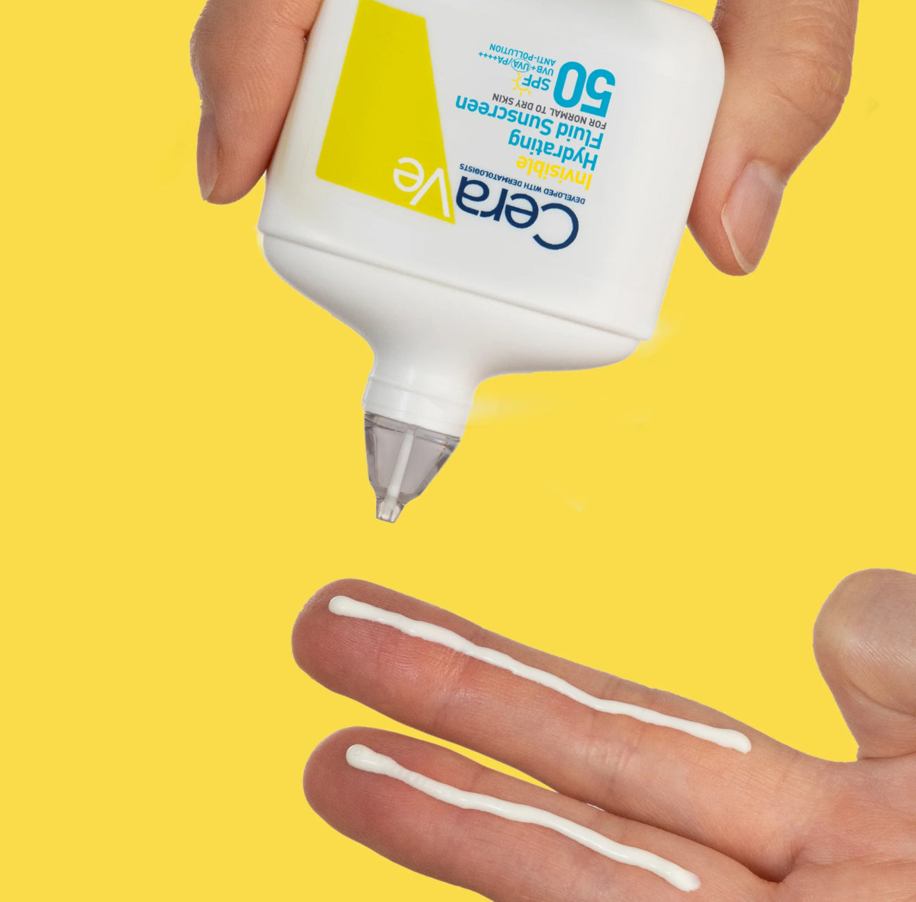 CERAVE FLUIDE HYDRATANT INVISIBLE SPF50 | PEAU NORMALE À SÈCHE | 50ML