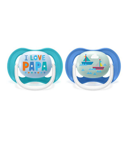 AVENT 2 SUCETTES ULTRA AIR HAPPY 6-18M  SCF080/03