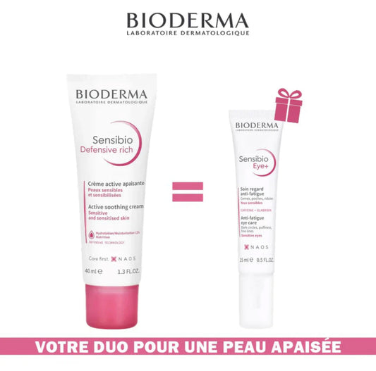Bioderma Sensibio Defensive Rich 40ml+Sensibio Gel Contour Yeux 15ml