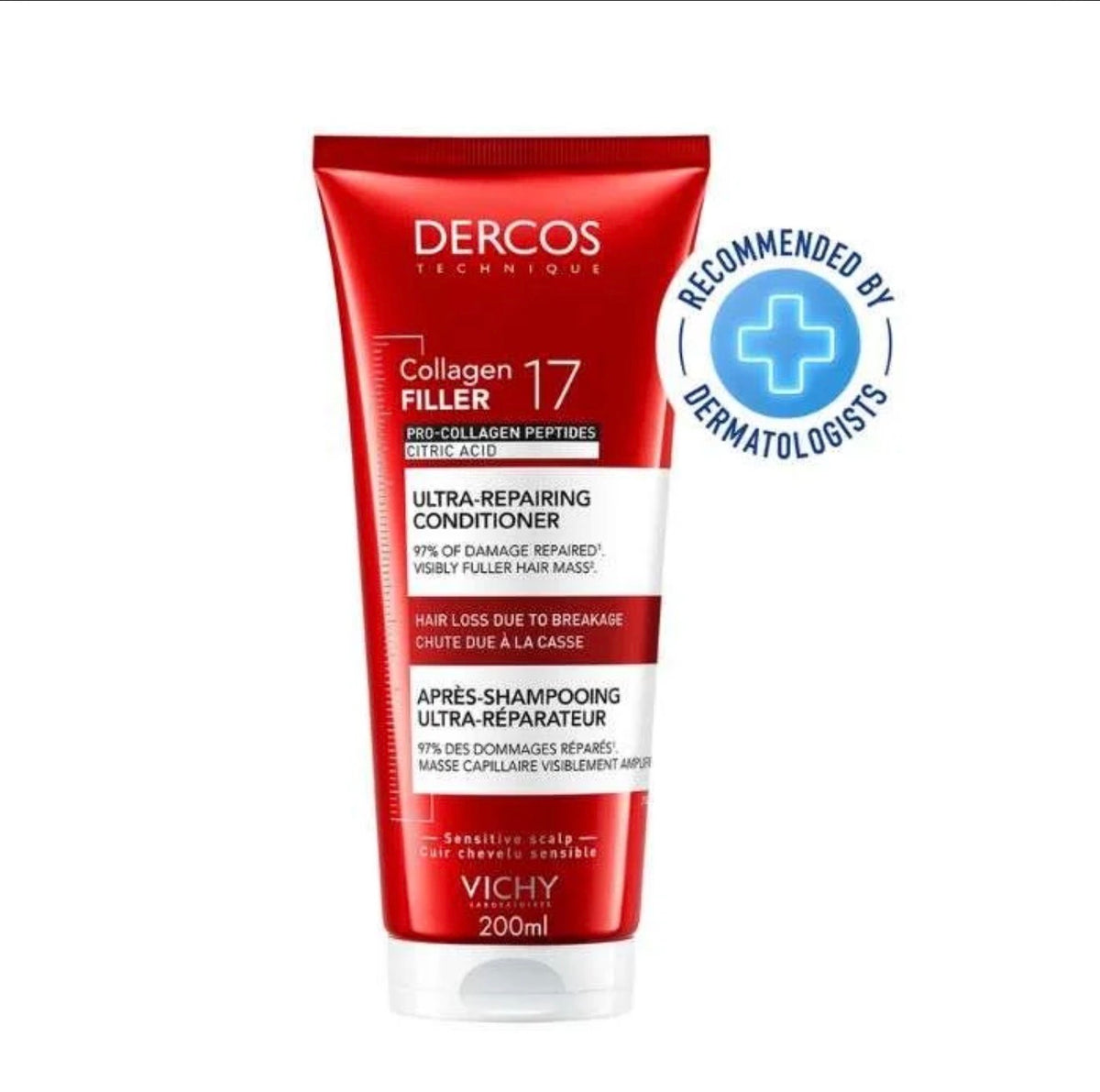 DERCOS COLLAGEN FILLER 17 APRES SHAMPOOING ULTRA REPARATEUR 200 ML