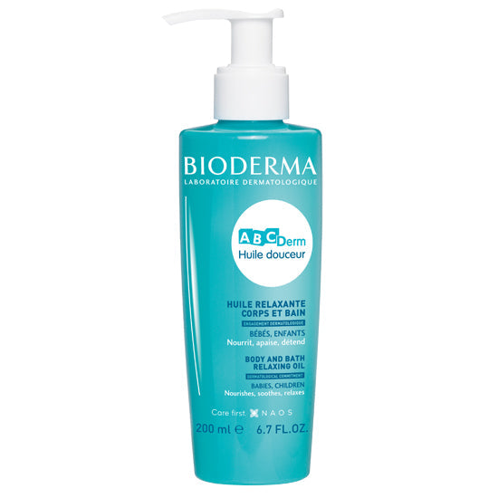 BIODERMA ABCDERM HUILE DOUCEUR RELAXANTE CORPS ET BAIN 200ML