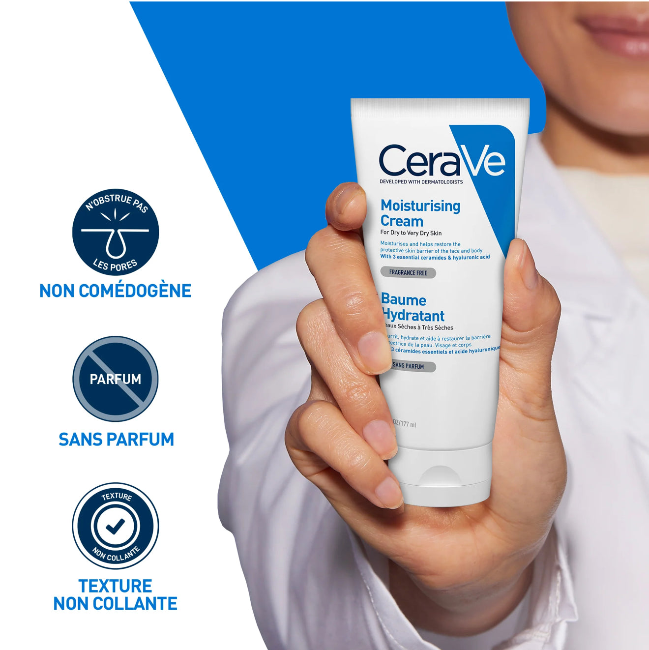Cerave baume hydratant nourrissant peau sèche à très sèche 177ml