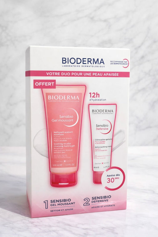 Pack Bioderma Sensibio Defensive 40 ml + Gel Moussant sensibio 100 ml