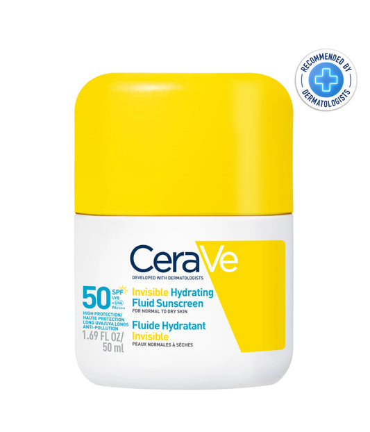 CERAVE FLUIDE HYDRATANT INVISIBLE SPF50 | PEAU NORMALE À SÈCHE | 50ML