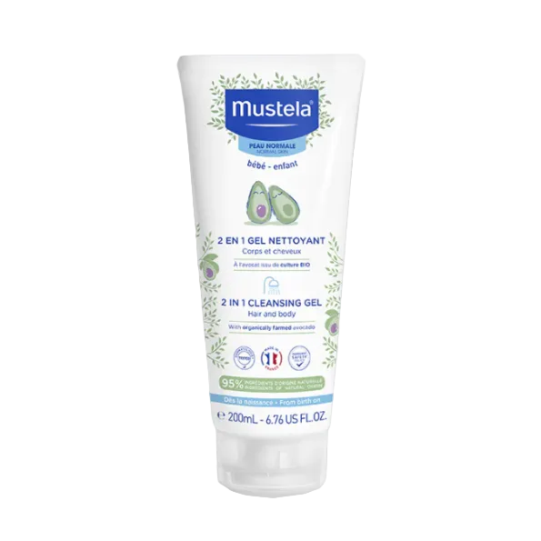 Mustela gel nettoyant 2 en 1 – 200 ml