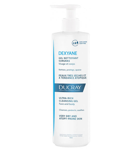 DUCRAY dexyane gel nettoyant visage & corps 400ml