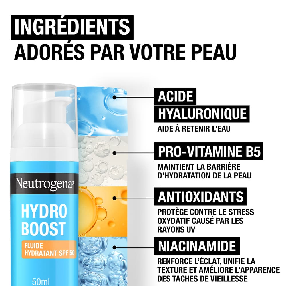 Neutrogena Fluide Hydratant Hydro Boost SPF 50, 50 ml