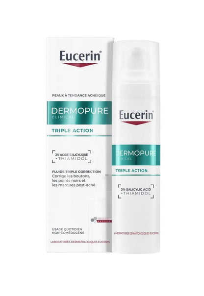 EUCERIN DERMOPURE SÉRUM TRIPLE ACTION 40ML = SUN OIL CONTROL SPF50+ 50 ML OFFERT
