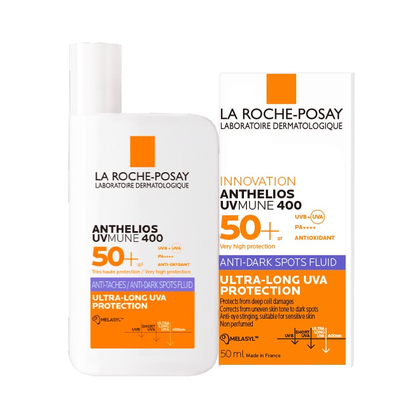 LA ROCHE POSAY ANTHELIOS UVMUNE 400 FLUIDE ANTI-TACHES SPF 50+ = Eau Thermale 50ml Offerte Protection Correction Taches