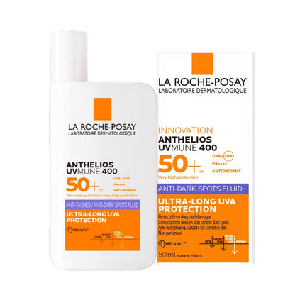 LA ROCHE POSAY ANTHELIOS UVMUNE 400 FLUIDE ANTI-TACHES SPF 50+ = Eau Thermale 50ml Offerte Protection Correction Taches