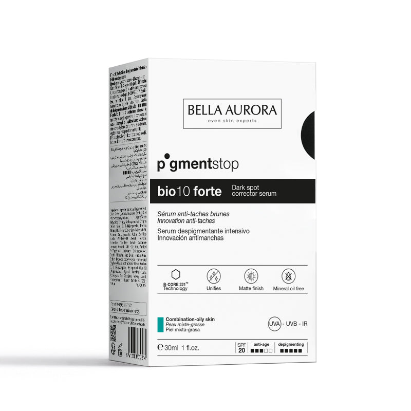 Bella Aurora BIO10 Pigment Stop Peau Mixte à Grasse – Soin anti-taches régulateur de sébum