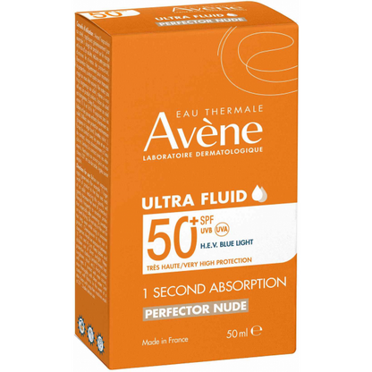Avene ultra fluid perfecteur spf 50 blue light peau sensible 50 ml