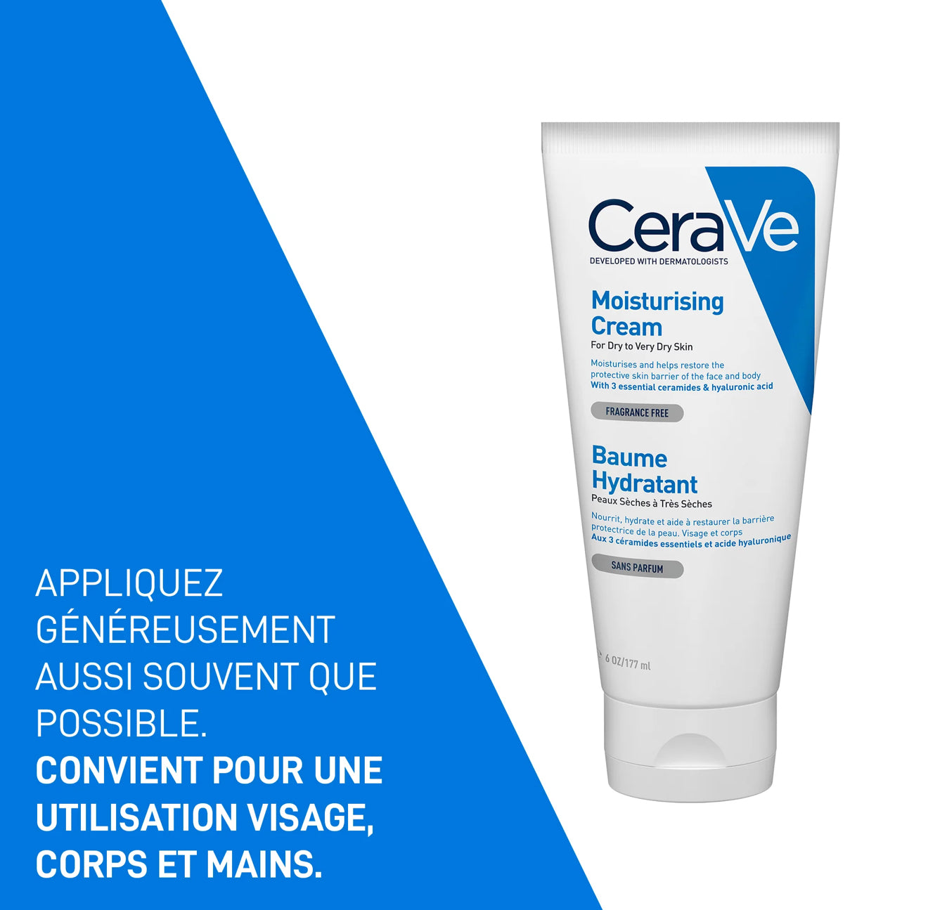 Cerave baume hydratant nourrissant peau sèche à très sèche 177ml