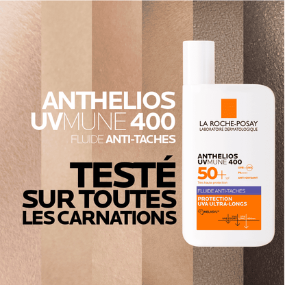 LA ROCHE POSAY ANTHELIOS UVMUNE 400 FLUIDE ANTI-TACHES SPF 50+ = Eau Thermale 50ml Offerte Protection Correction Taches