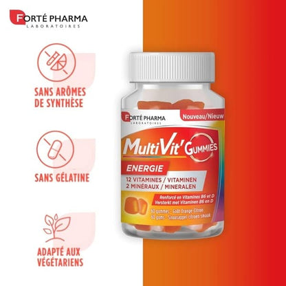 FORTE PHARMA MULTIVIT' ENERGIE B60 GUMMIES