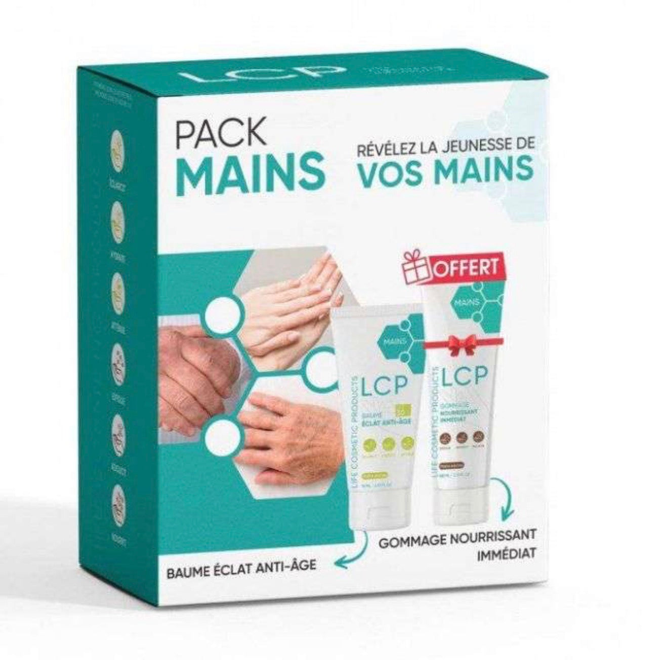 LCP PACK MAINS BAUME ECLAT ANTI ÂGE 75ML + GOMMAGE NOURRISSANT 100ML OFFERT