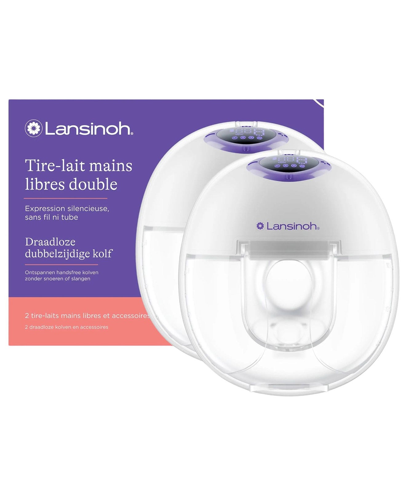 Tire-lait mains libres - COMPACT DOUBLE  - Lansinoh