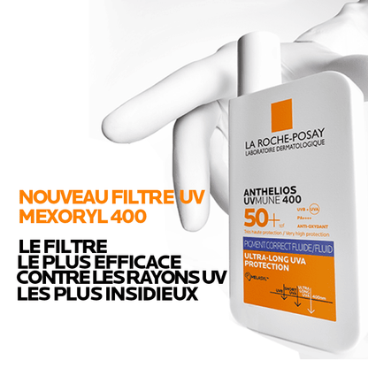 LA ROCHE POSAY ANTHELIOS UVMUNE 400 FLUIDE ANTI-TACHES SPF 50+ = Eau Thermale 50ml Offerte Protection Correction Taches