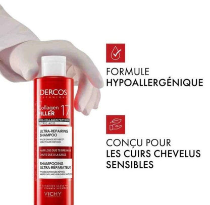 DERCOS COLLAGEN FILLER 17 SHAMPOOING ULTRA REPARATEUR 200 ML